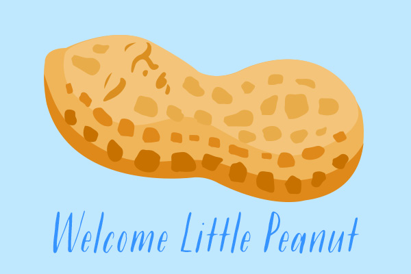 Welcome Little Peanut (Blue)